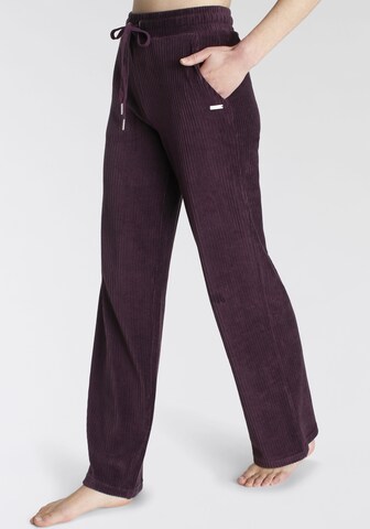 VIVANCE Loose fit Trousers in Purple: front