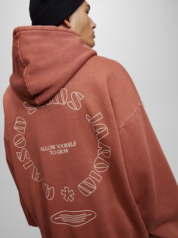 Pull&Bear Sweatshirt i röd