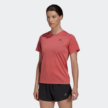 T-shirt fonctionnel 'Run Icons' ADIDAS SPORTSWEAR en rouge : devant