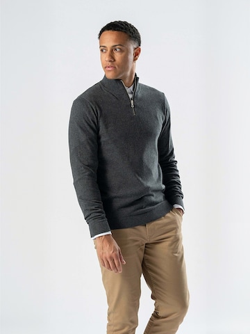TEESHOPPEN Sweater ' Pullover ' in Grey