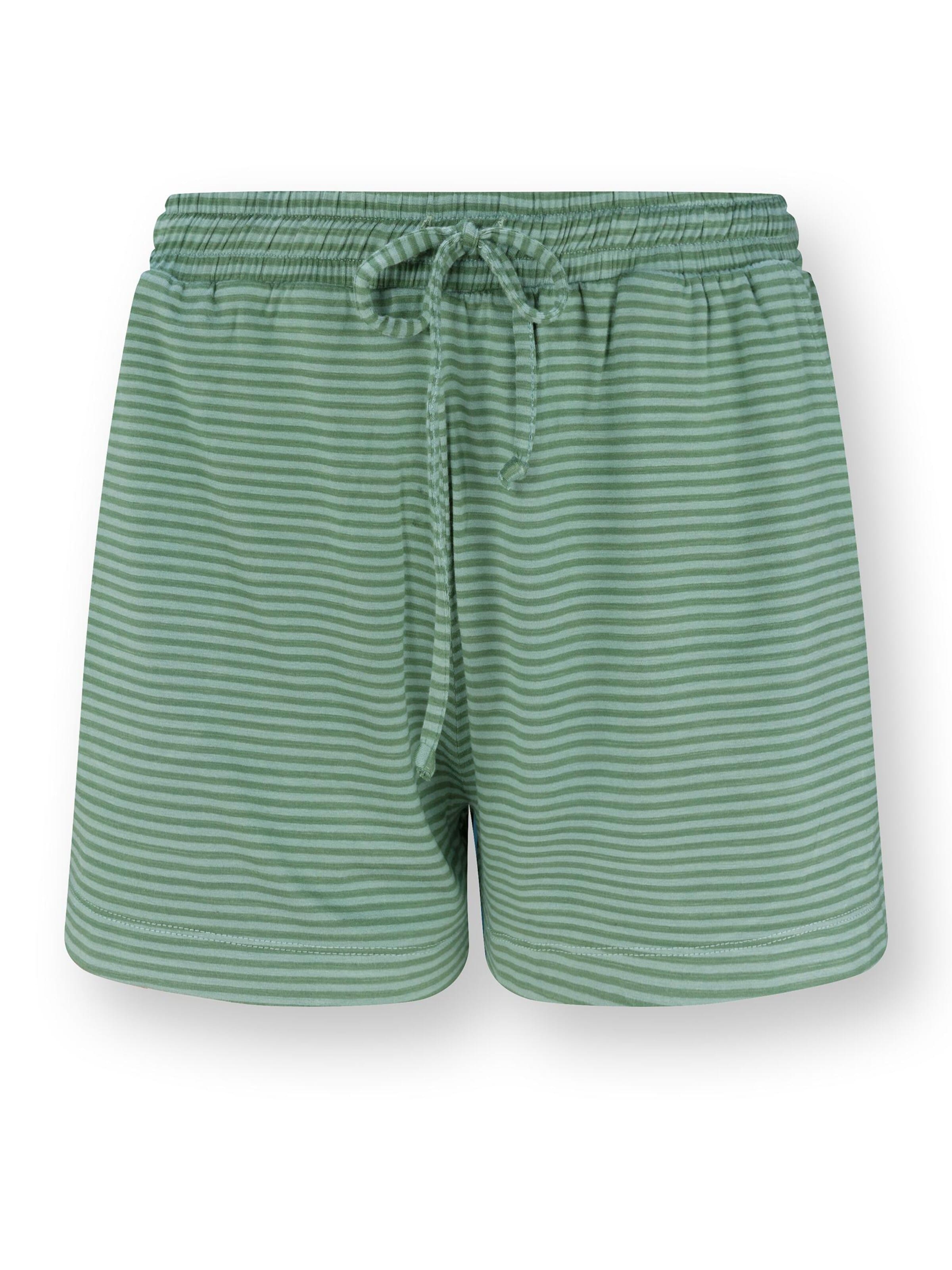 PIP STUDIO Short Pajama Set in Green: front
