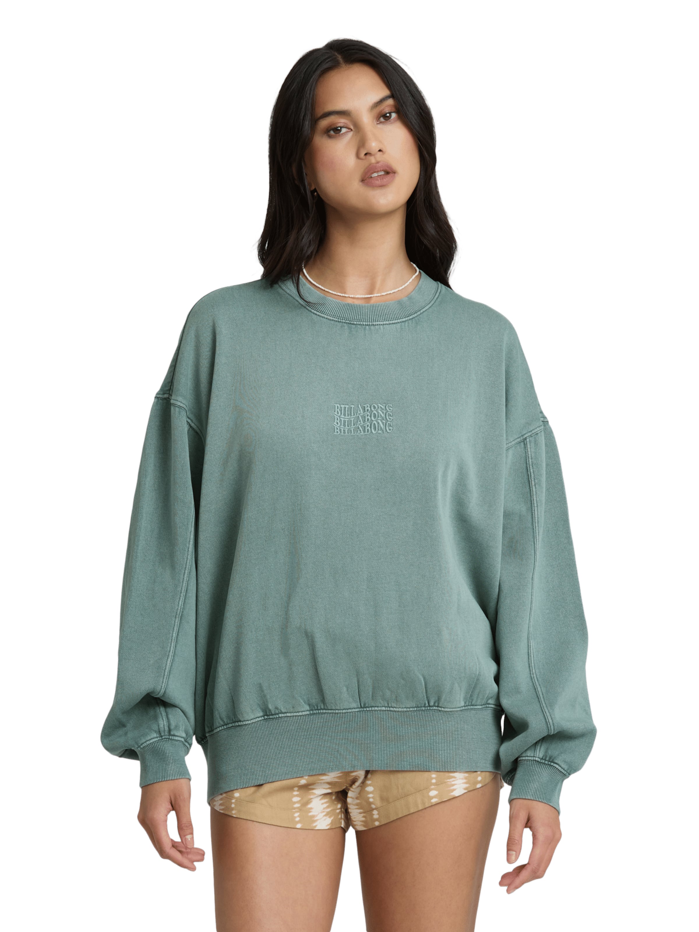 BILLABONG Sweatshirt in Green: front