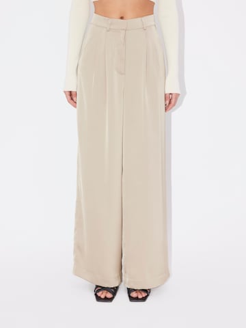 LeGer by Lena Gercke Loose fit Pleat-front trousers 'Josy' in Beige: front