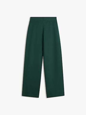Wide Leg Pantalon Bershka en vert