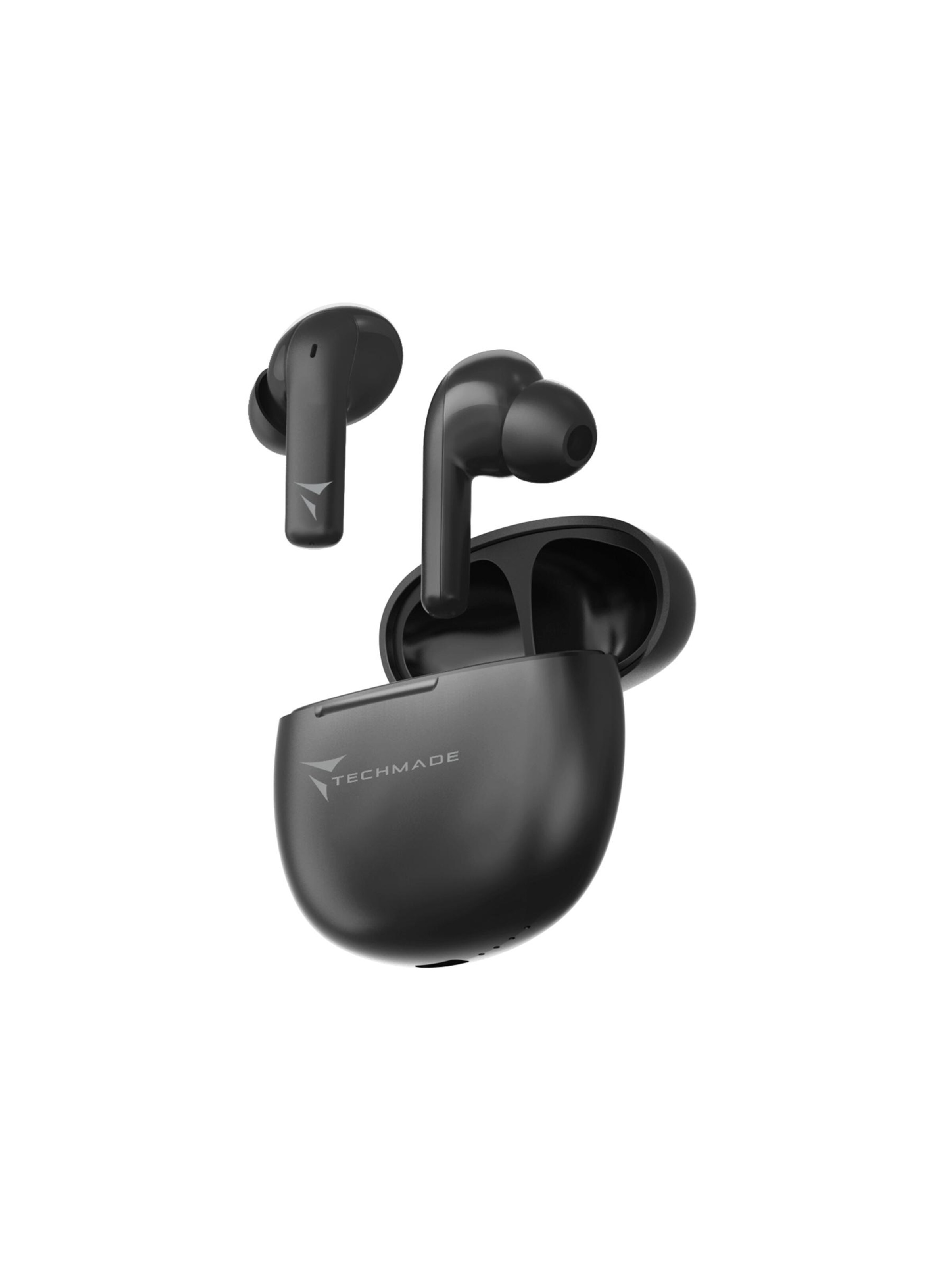 Techmade Headphones 'Techmade Earbuds K201E Black' in Black: front