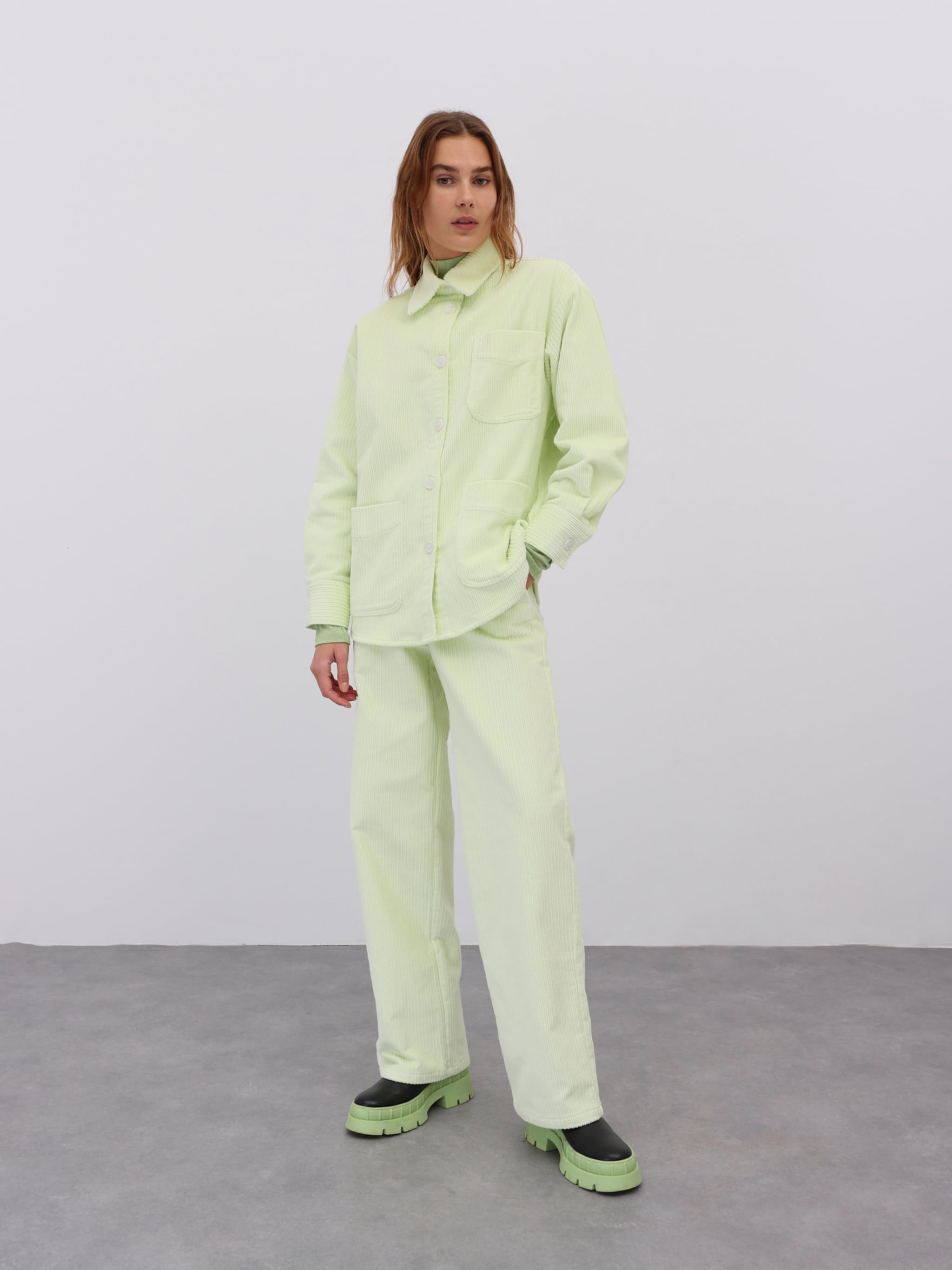 EDITED Producten Broek 'Jenny' Pastelgroen