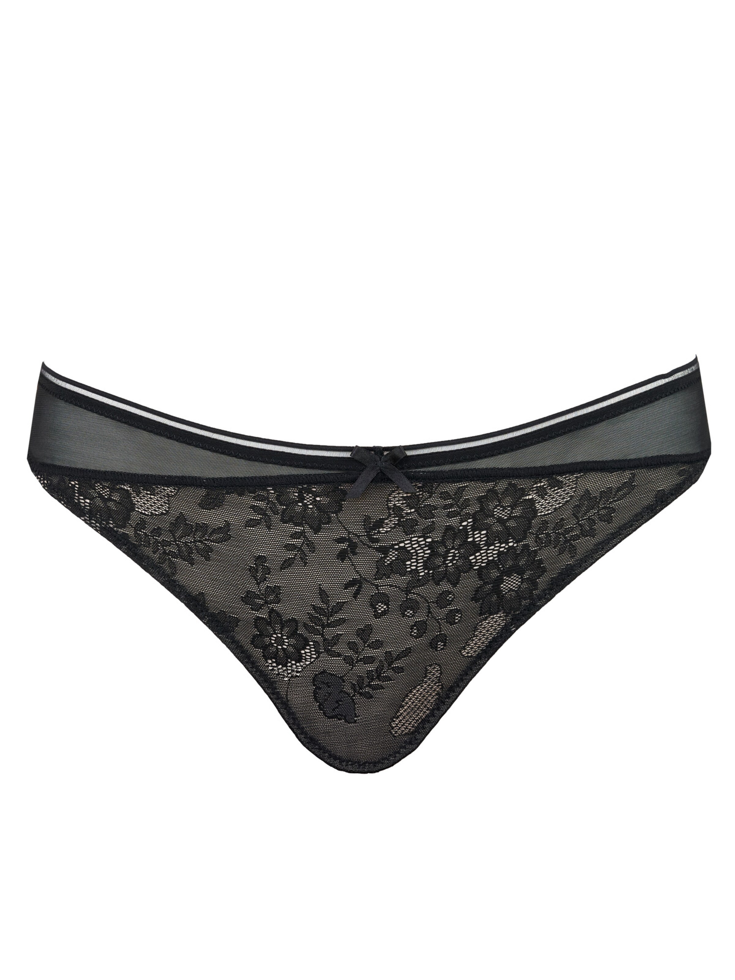 SugarShape String ' True Lace ' in Schwarz: Vorderseite