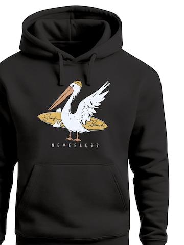 Neverless Sweatshirt 'Pelikan' in Black