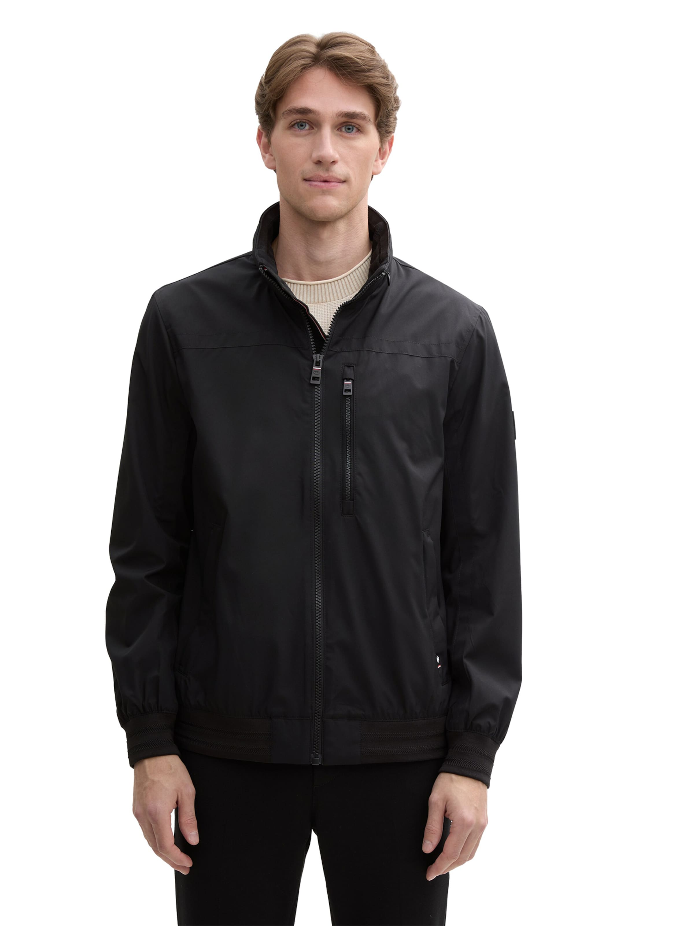 TOM TAILOR Jacke in Schwarz: Vorderseite