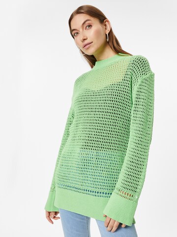 Monki Sweater in Green: front