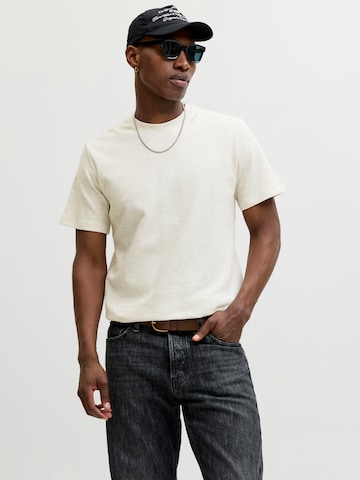 JACK & JONES Тениска 'JJEAUSTIN' в бяло: отпред