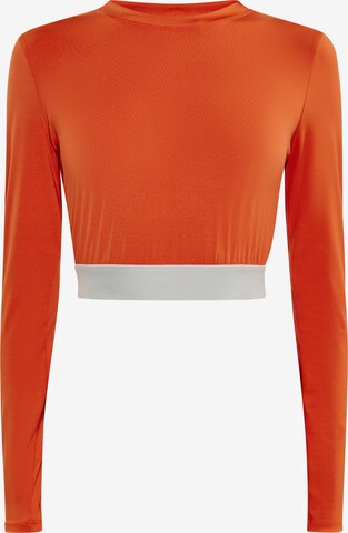 T-shirt fonctionnel myMo ATHLSR en orange : devant