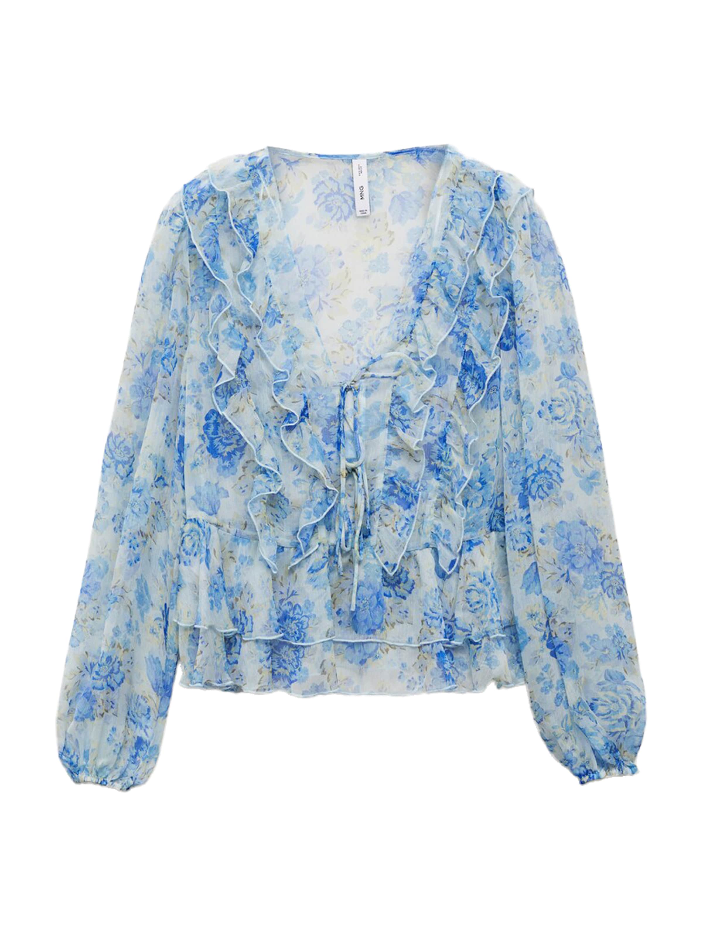 MANGO Bluzka 'RONALDI' w kolorze niebieski: przód