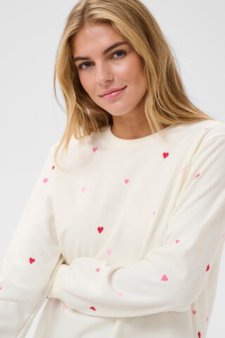SAINT TROPEZ Sweatshirt 'Johanni' i hvid