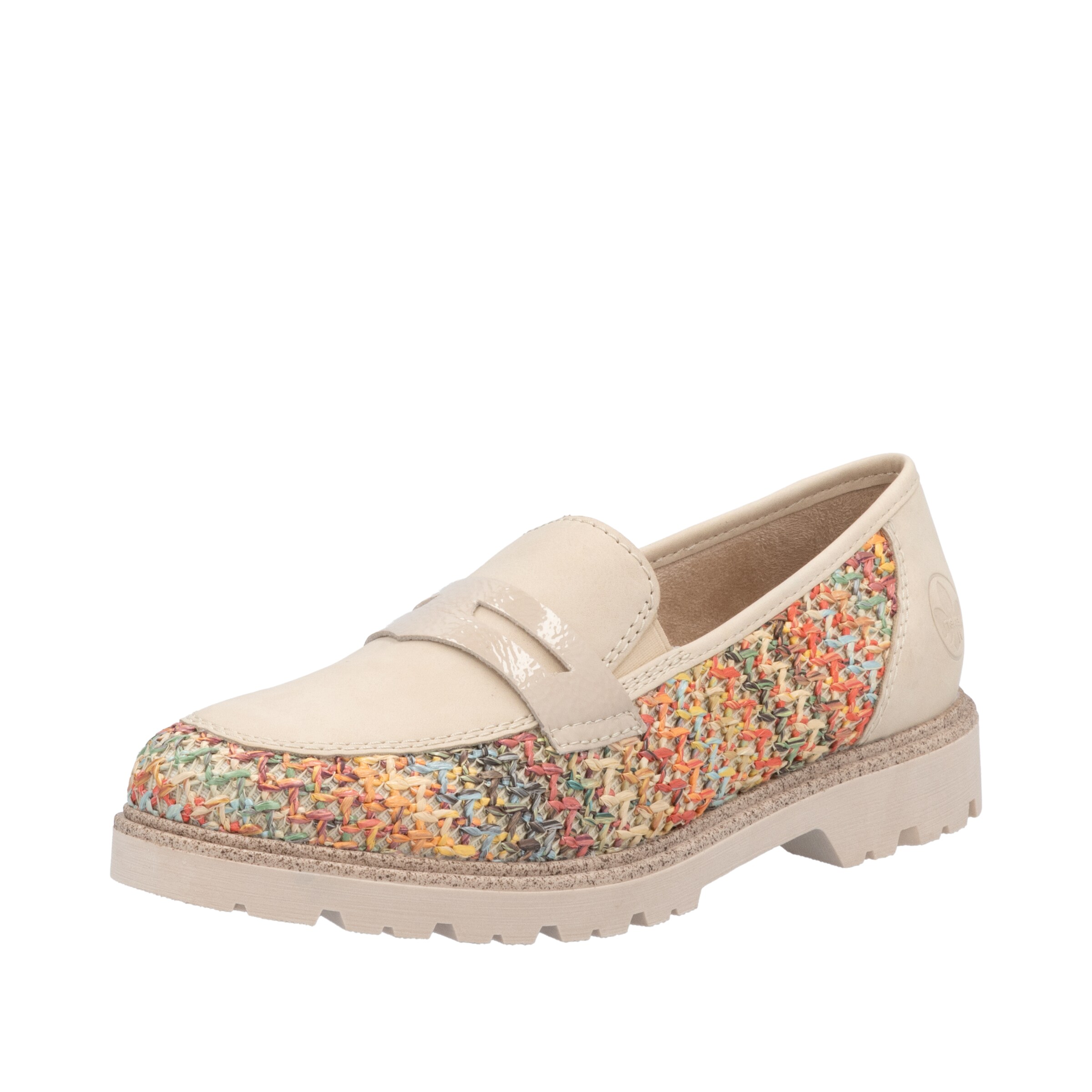 Rieker Slipper in Beige: Vorderseite