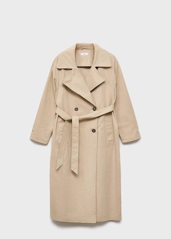 MANGO TEEN Between-Seasons Coat in Beige