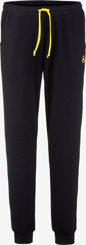 Boston Park Tapered Pants in Black: front