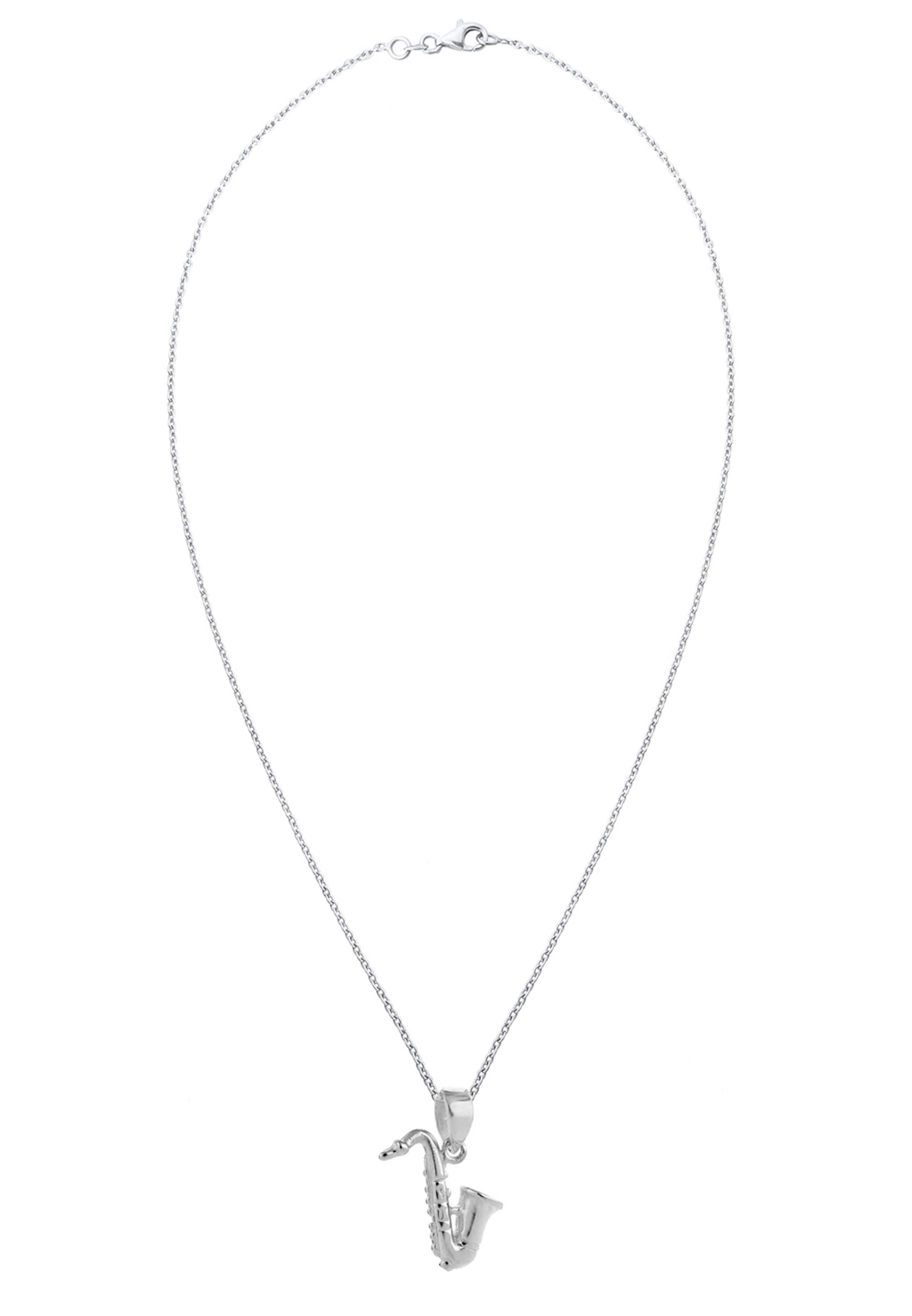 Chaîne 'Musik-Instrument' Nenalina en argent : devant