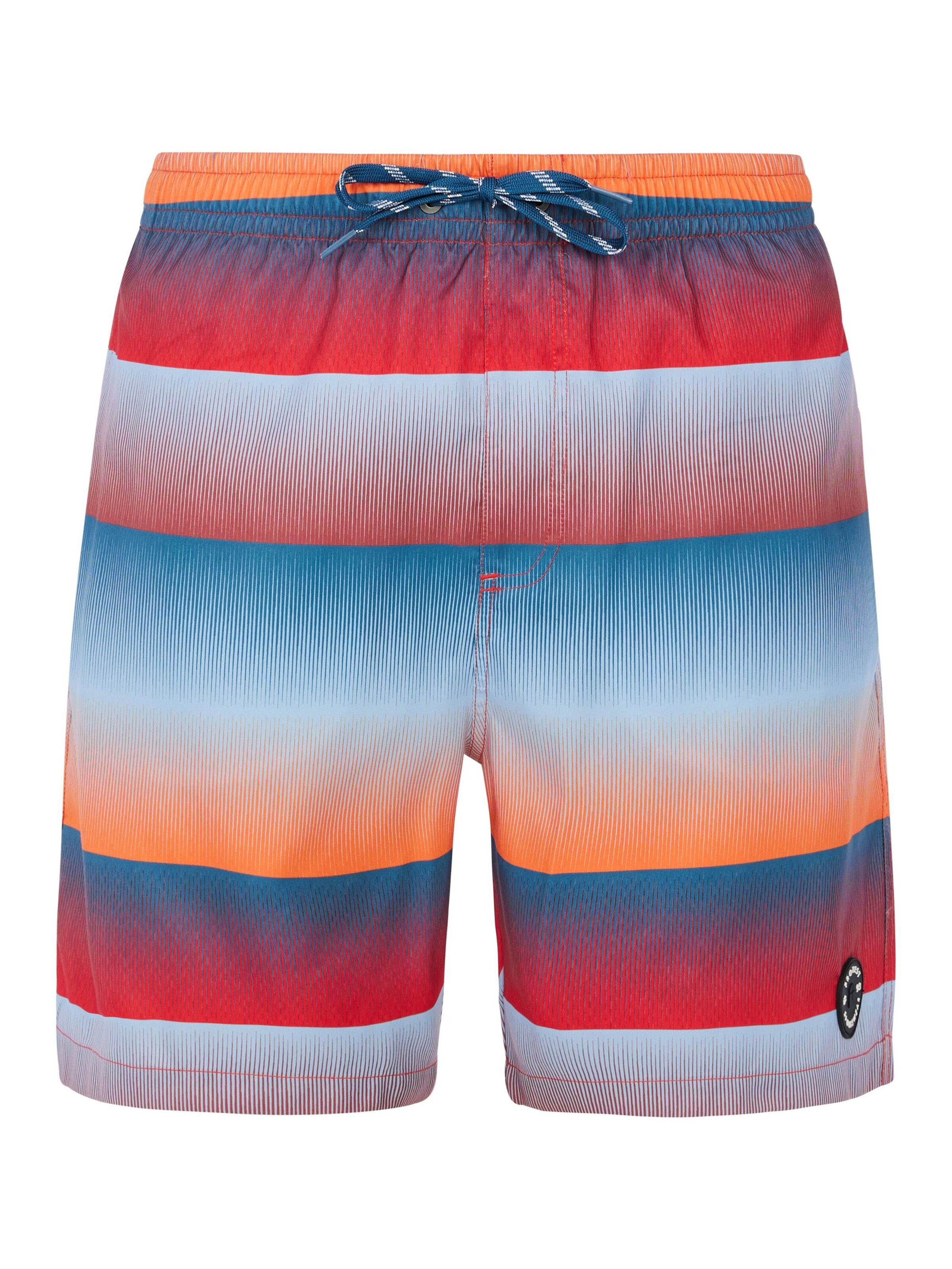 PROTEST Zwemshorts 'PRTRadar' in Rood: voorkant