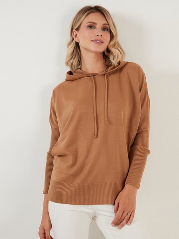 LELA Pullover 'Lela' in Braun: predná strana