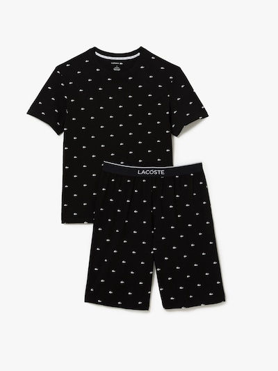 LACOSTE Pajama short in Black / White, Item view
