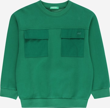 UNITED COLORS OF BENETTON Sweatshirt in Grün: predná strana