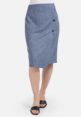 HELMIDGE Rok in Blauw: voorkant