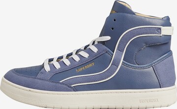 Superdry High-Top Sneakers in Blue: front