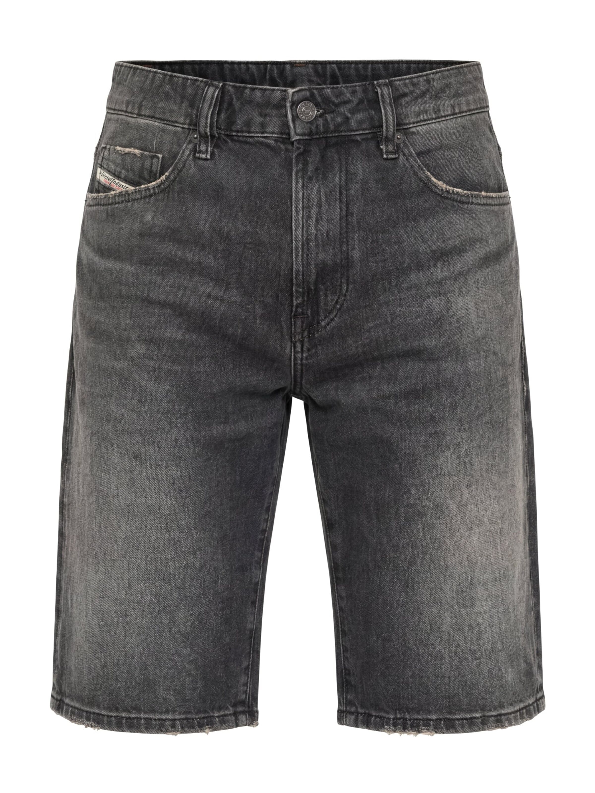 DIESEL Slimfit Jeansy 'SLIM-SHORT' w kolorze szary: przód