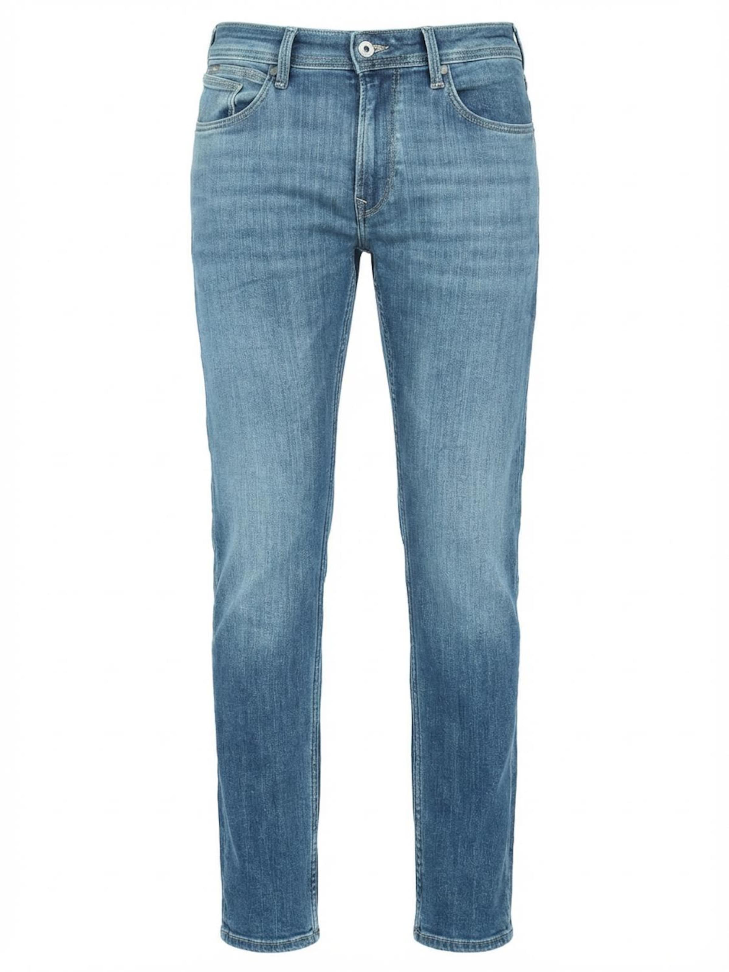 Coupe slim Jean 'Slim Hatch' Pepe en bleu : devant