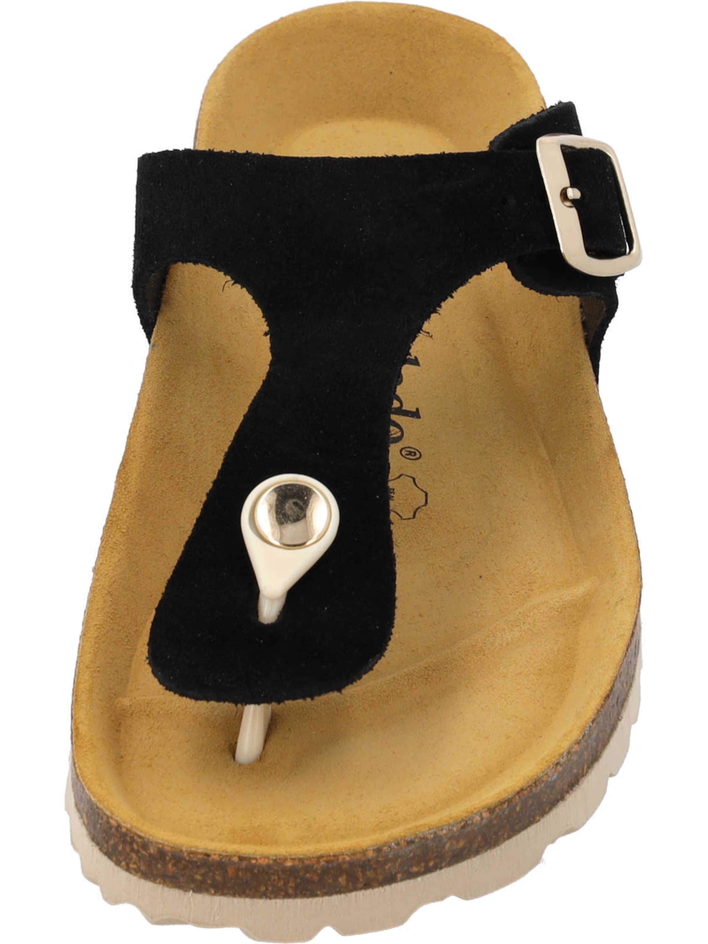 Palado Zehentrenner 'Palado Kos Suede Premium Leather'‌‌‌‌‌‌‌‌ in Schwarz