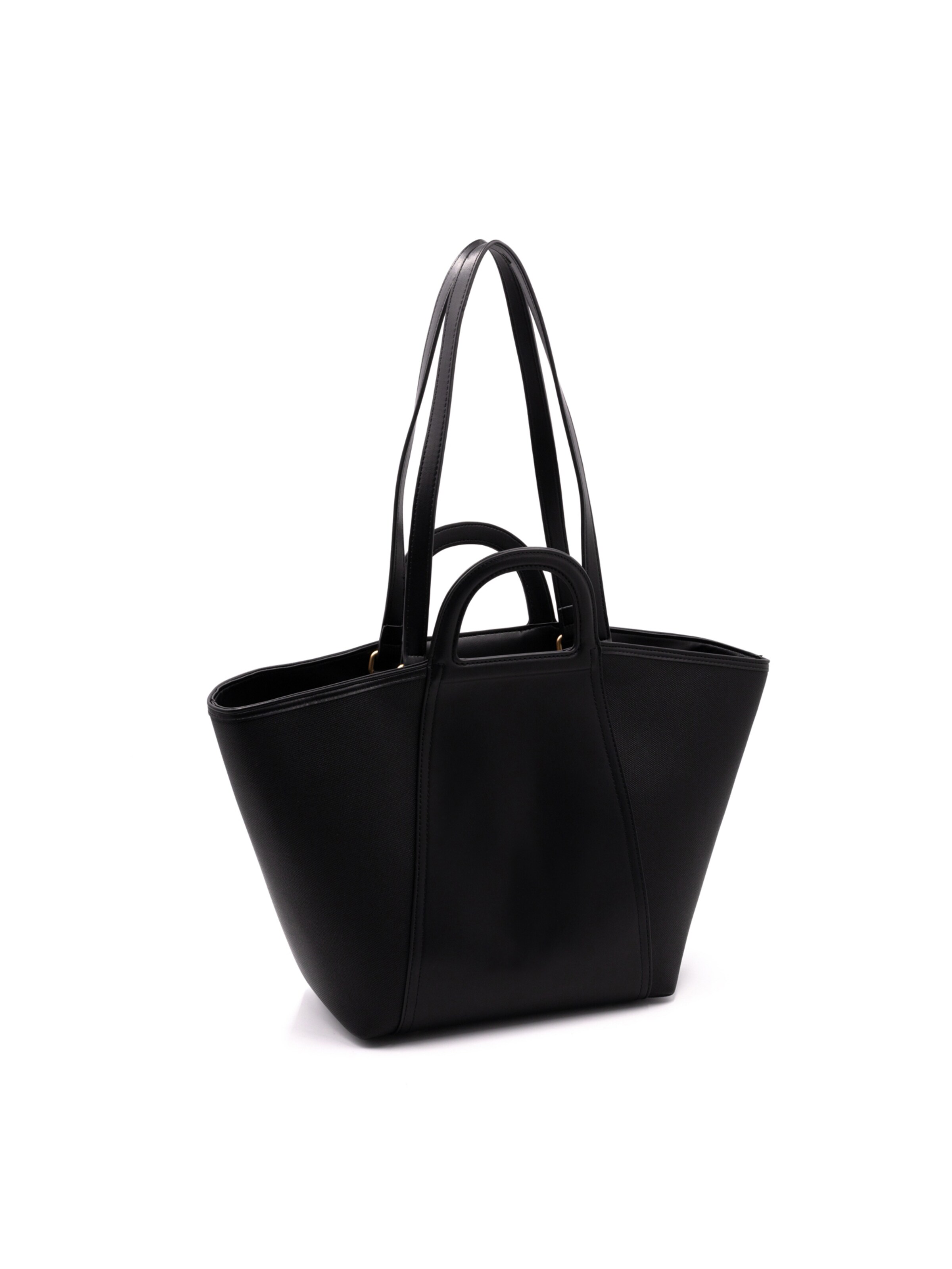 Borsa a spalla 'Borsa a Spalla Donna ALV Polyurethane con Zip e Tracolla Rimovibile' di ALV By Alviero Martini in nero