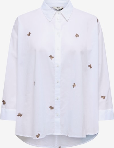 ONLY Pusero 'ONLNEW LINA GRACE' värissä vaaleanruskea / valkoinen, Tuotenäkymä