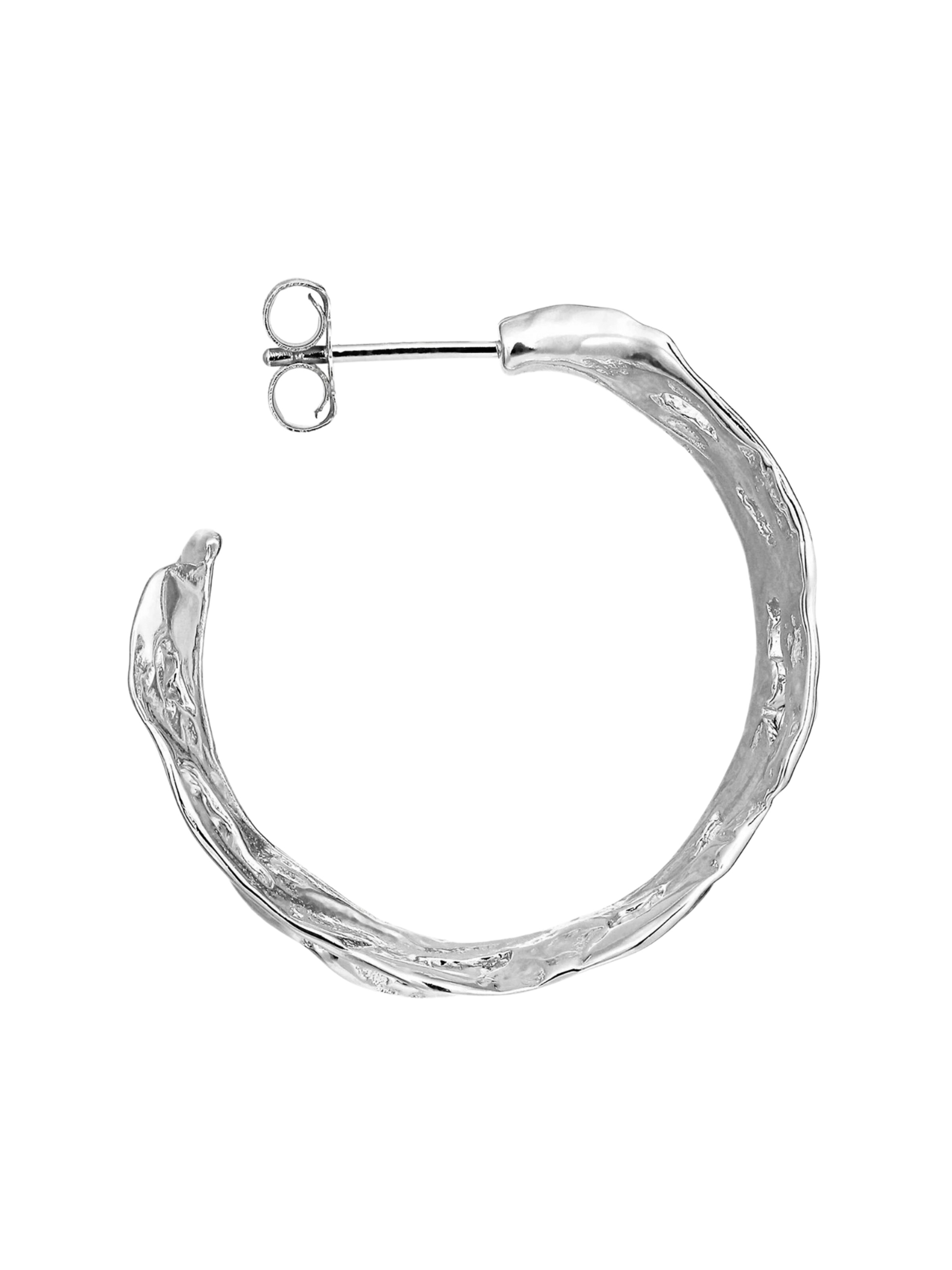 Jane Kønig Øreringe 'Big Leaf' i sølv: forside