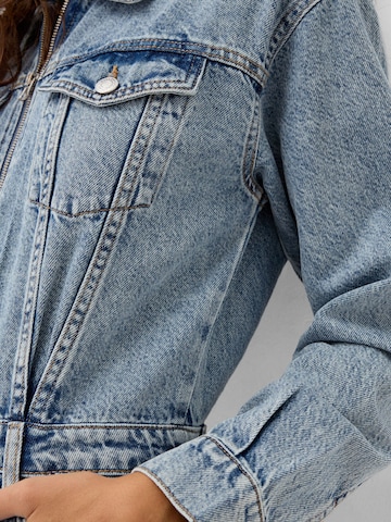 Bershka Dolga srajca | modra barva