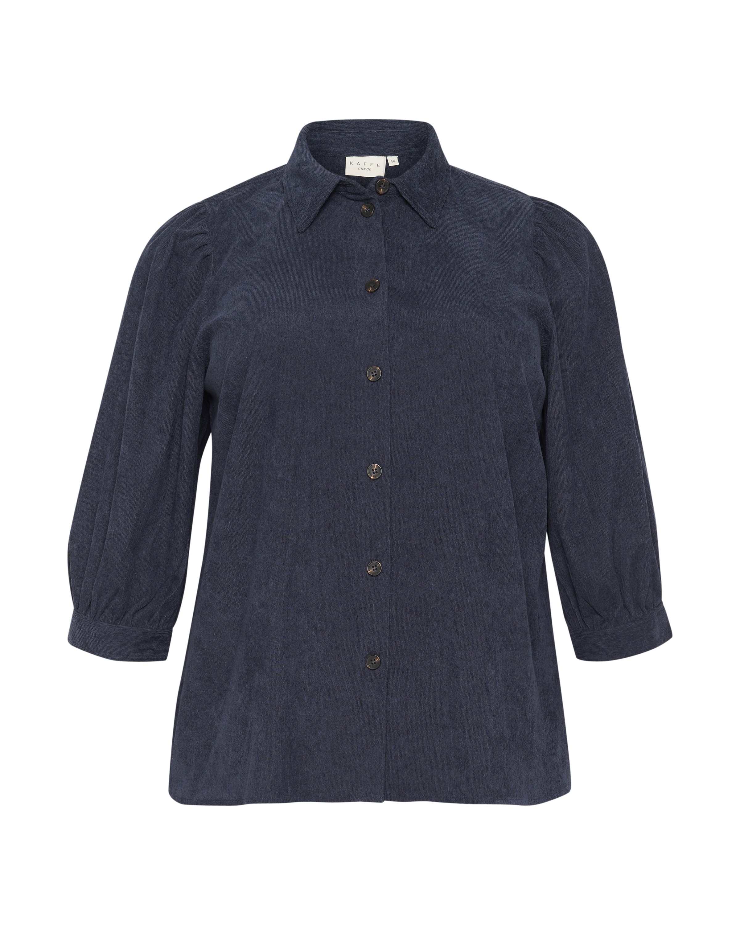 KAFFE CURVE Blouse 'KC Verana' in Blue: front