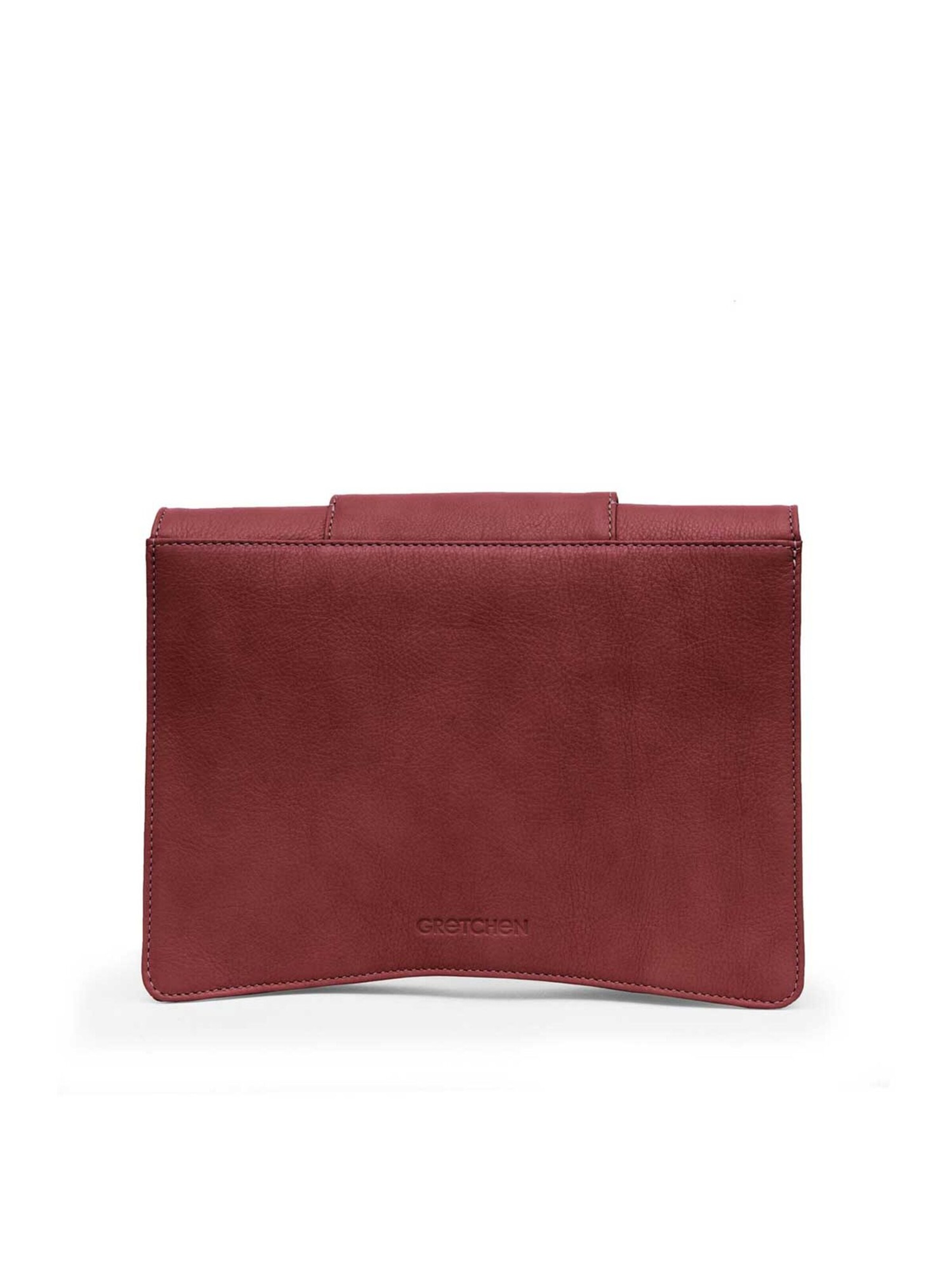 Gretchen Clutch 'Oyster' in Red