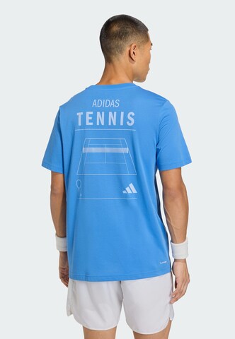 ADIDAS PERFORMANCE - Camiseta funcional en azul: frente