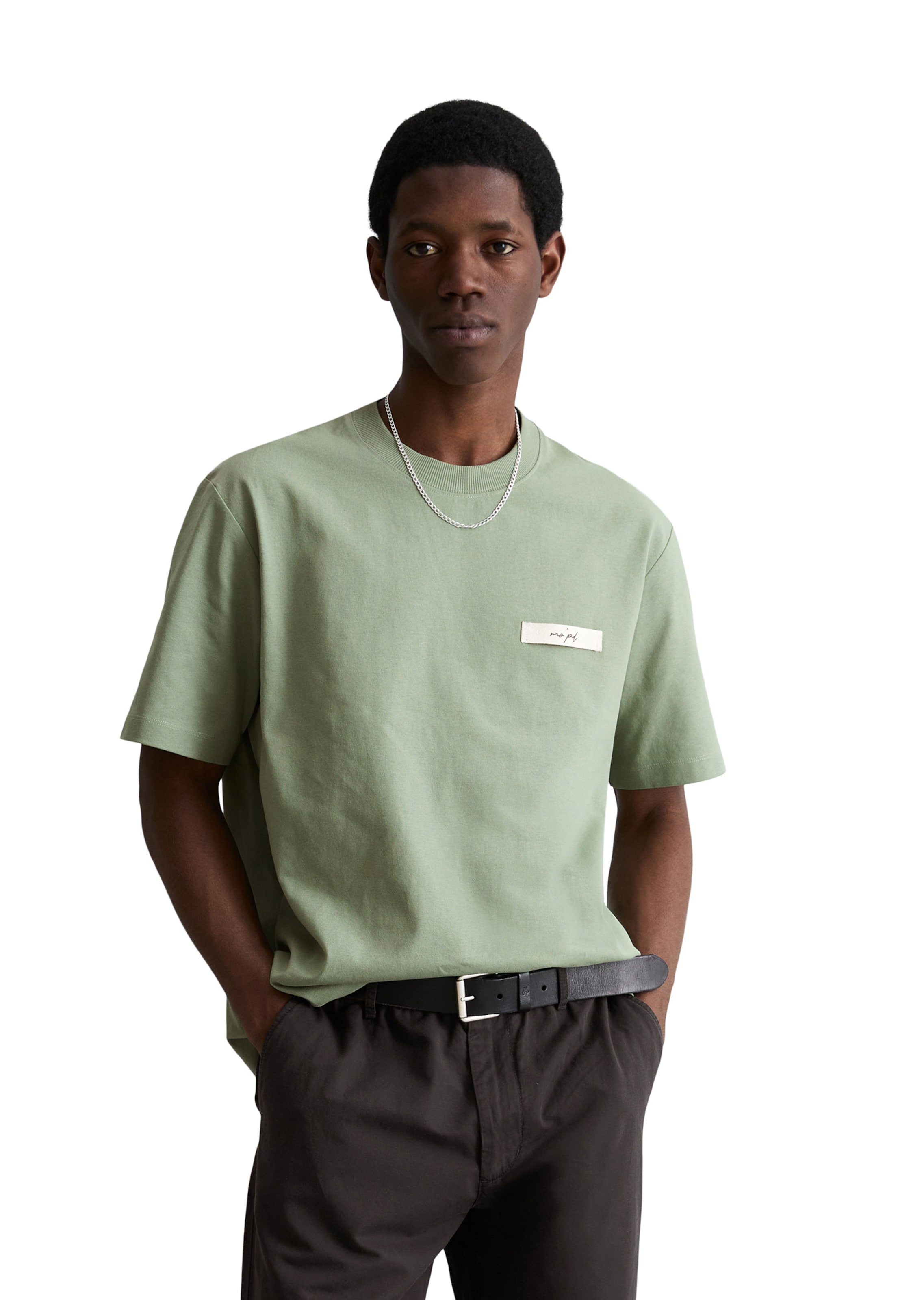 Marc O'Polo DENIM Shirt 'DfC' in Groen: voorkant