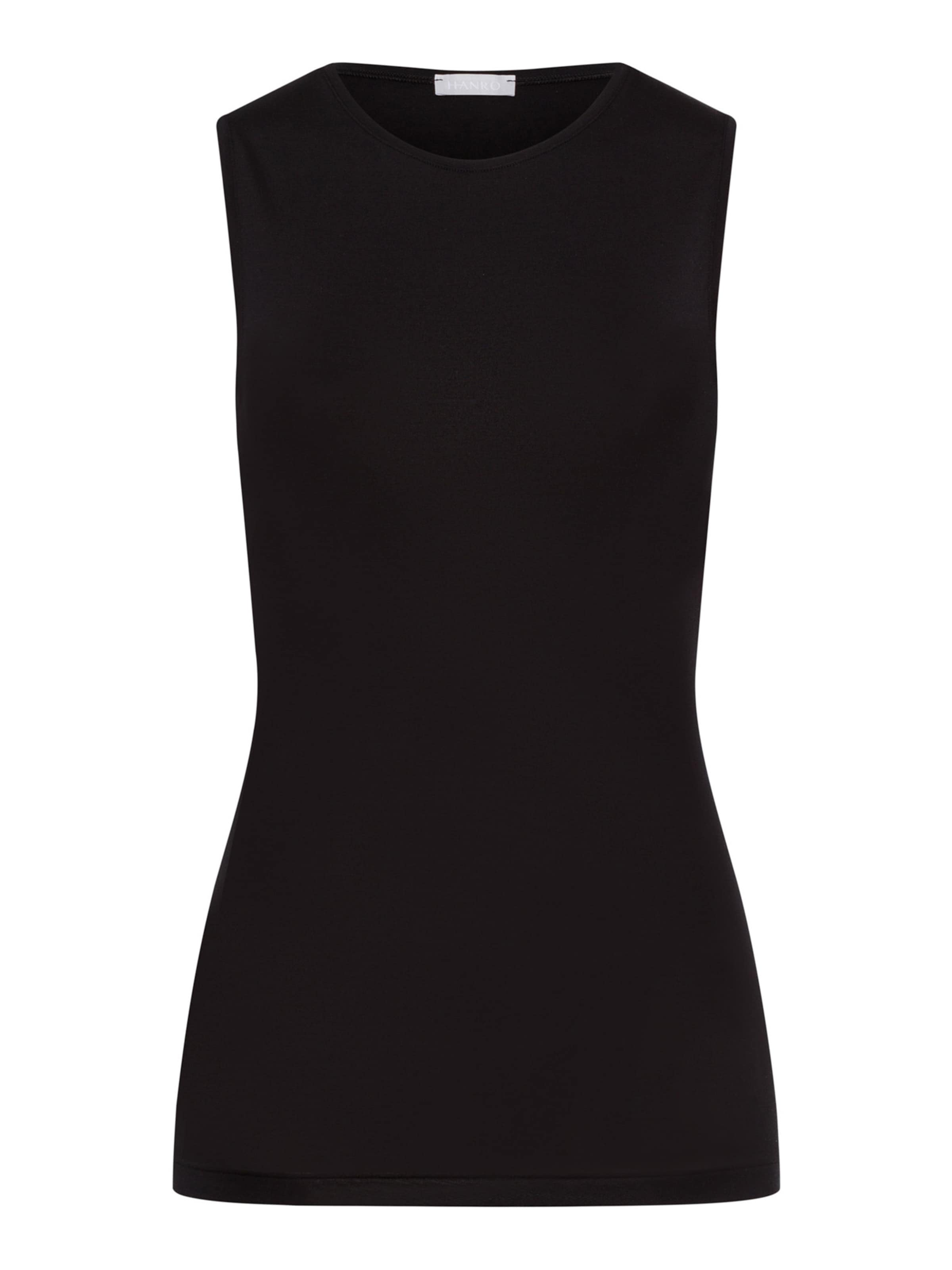 Haut ' Soft Touch ' Hanro en noir : devant