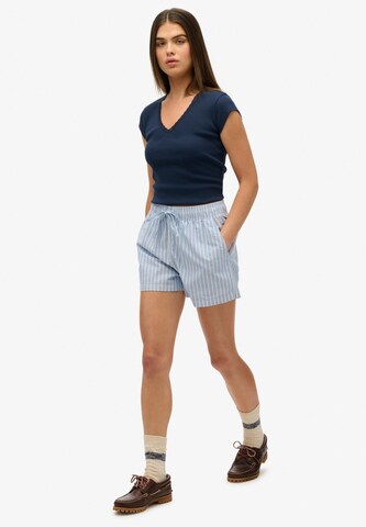 Superdry Regular Broek in Blauw