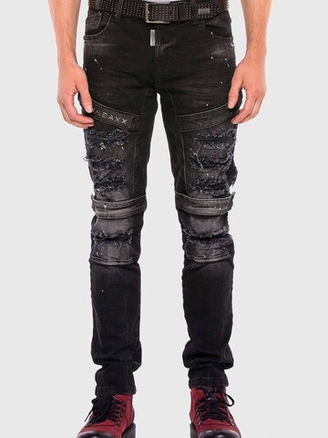 CIPO & BAXX Slim fit Jeans in Black: front