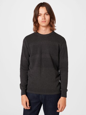 Kronstadt Sweater 'Hannes' in Grey: front