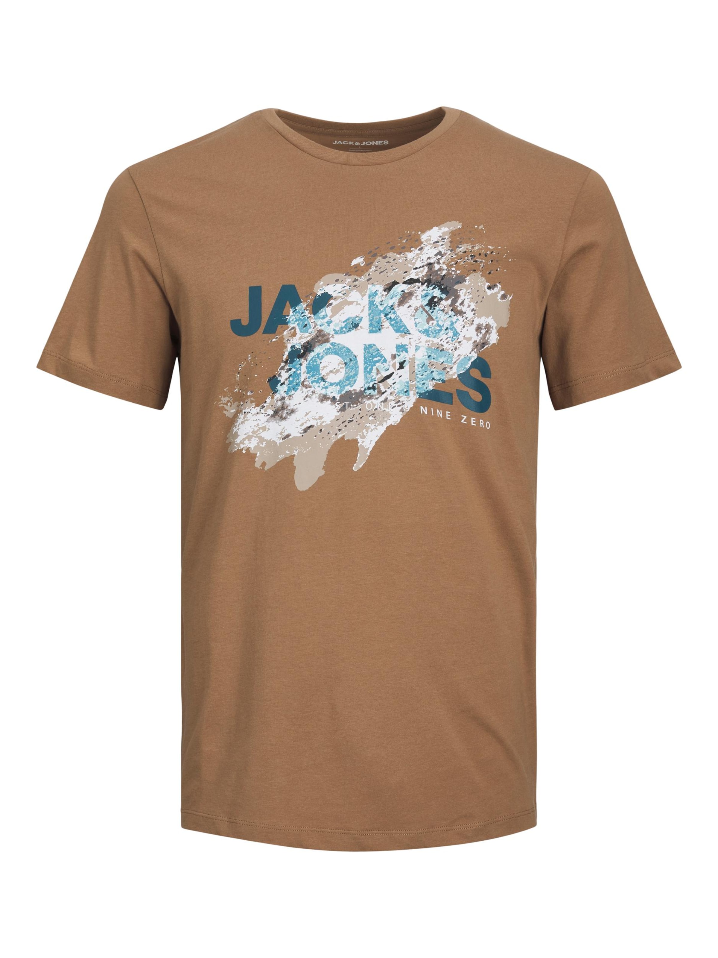 JACK & JONES Shirt 'JJNelson' in Brown: front