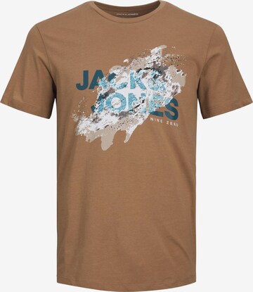 JACK & JONES Shirt 'JJNelson' in Brown: front