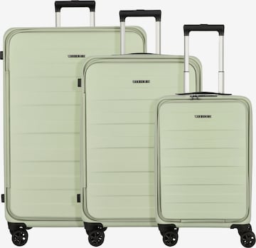 Worldpack Suitcase Set in Green: front