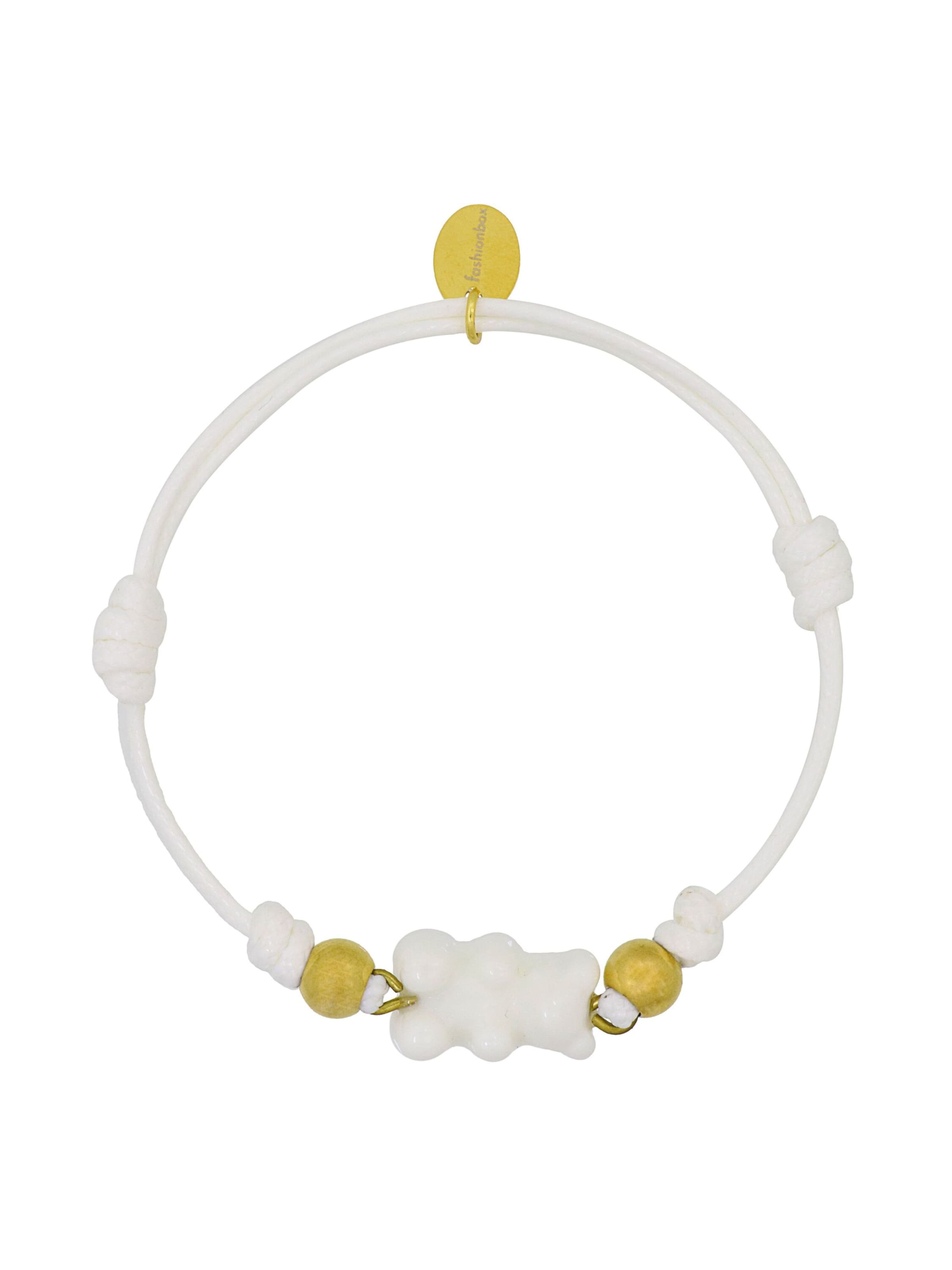 Fashionbox Bracelet in White: front