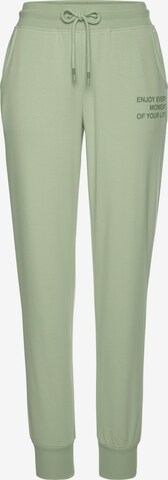 BUFFALO Tapered Trousers in Green: front
