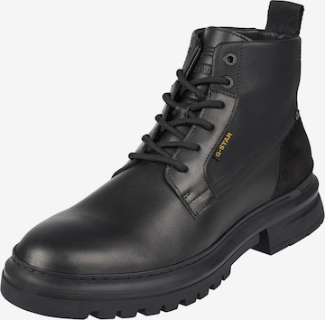 G-Star RAW Lace-Up Boots in Black: front