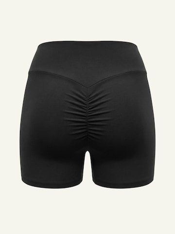 ZUBEK Skinny Sportbroek in Zwart